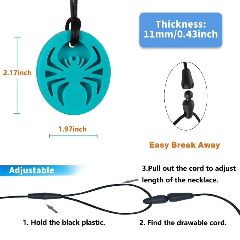 Spider chewable necklace