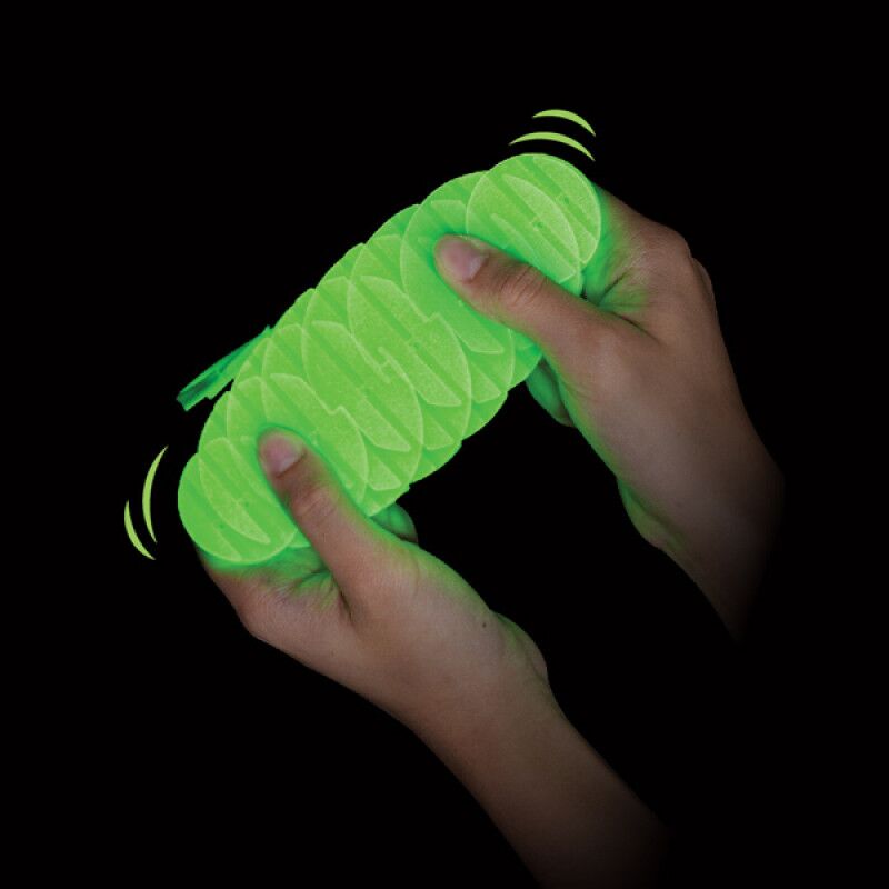 Glow in the dark morph worm keychain