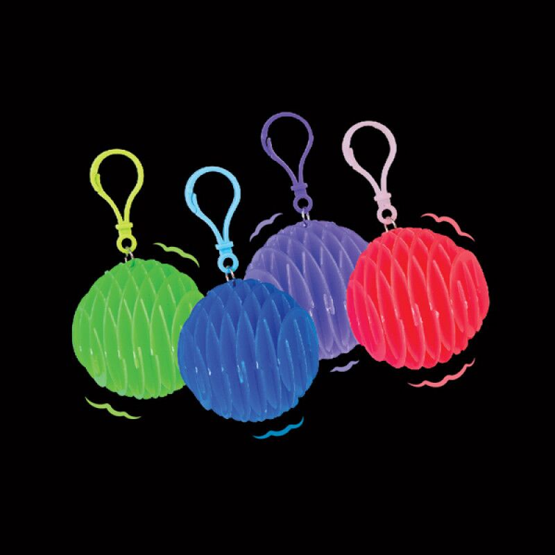 Glow in the dark morph worm keychain