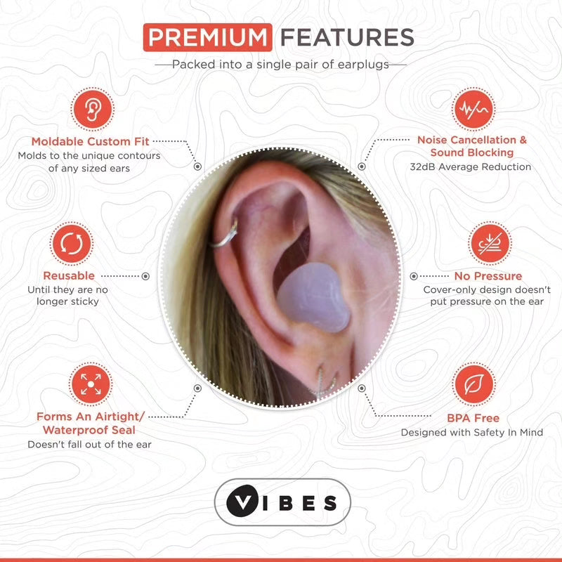 Vibes moudable silicone earplugs