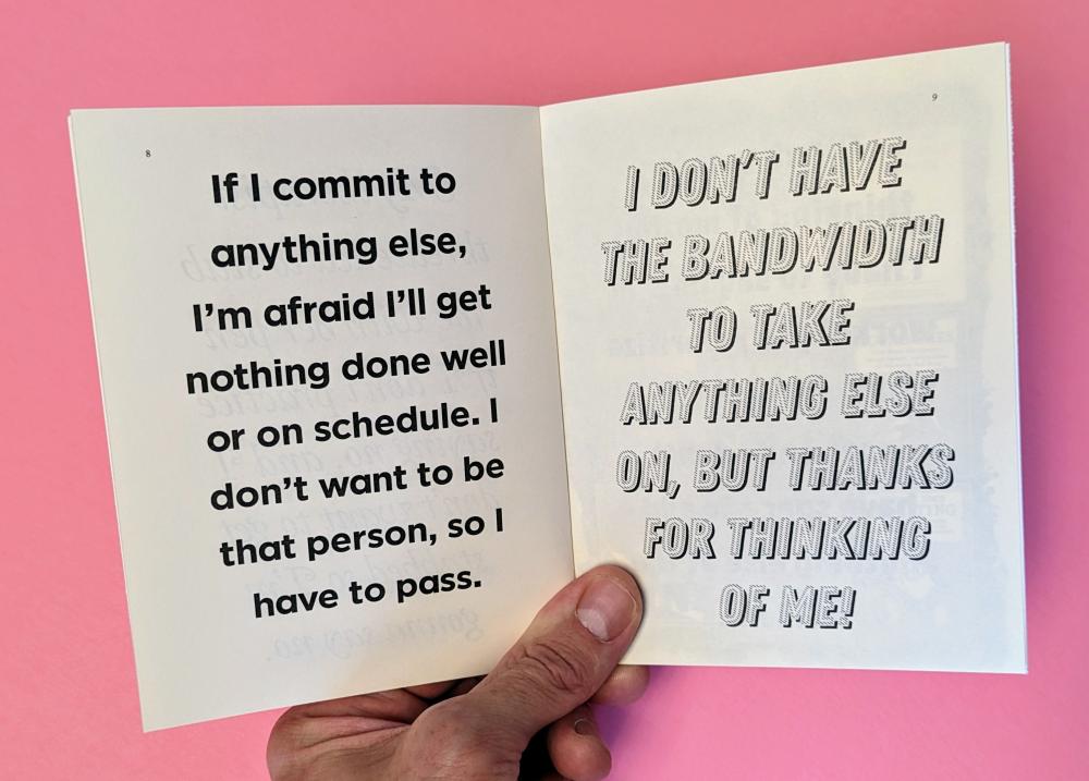 How to say No : zine