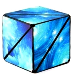 Magnetic flip cube