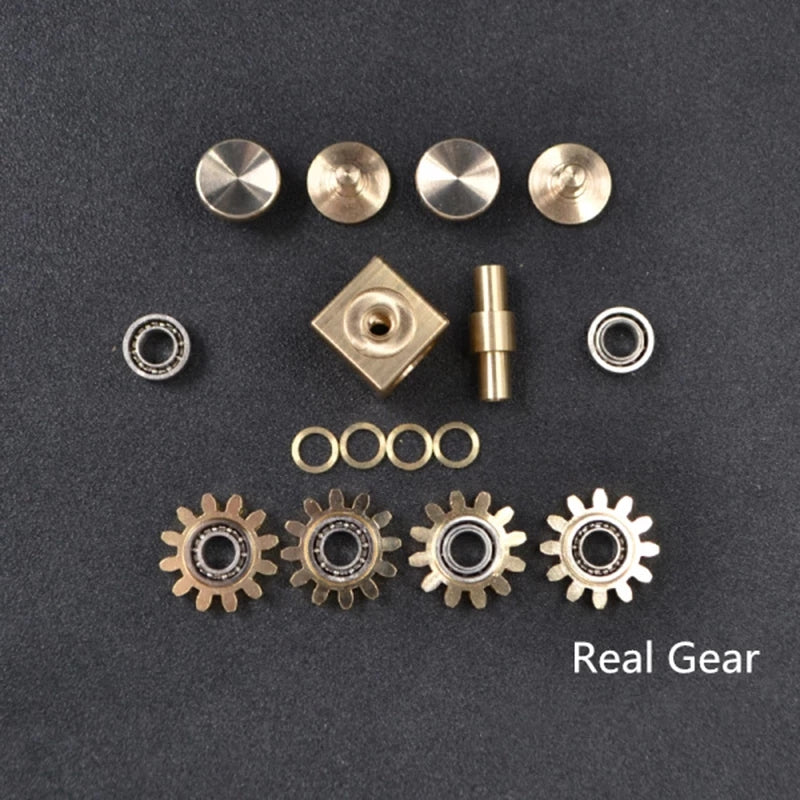 Brass gear cube