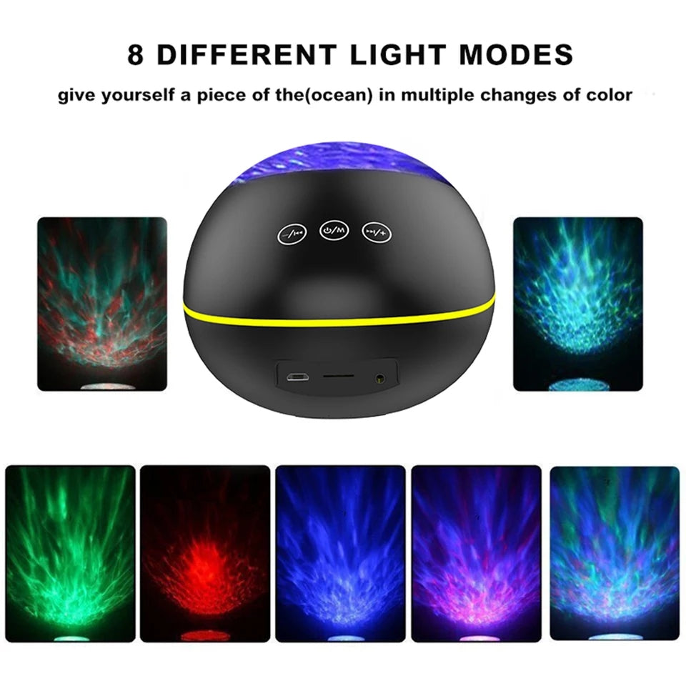 Ocean wave projection light