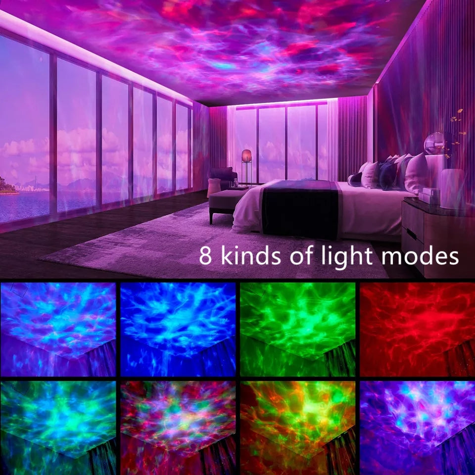 Ocean wave projection light