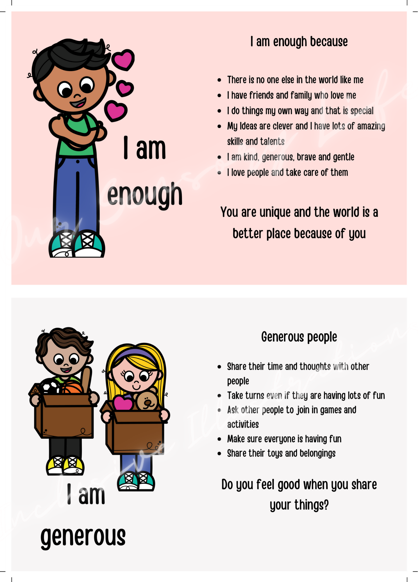 Kids Affirmation Cards