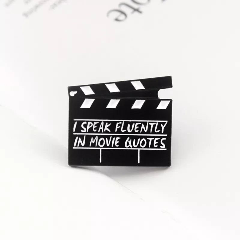 Movie Quotes Enamel Pin