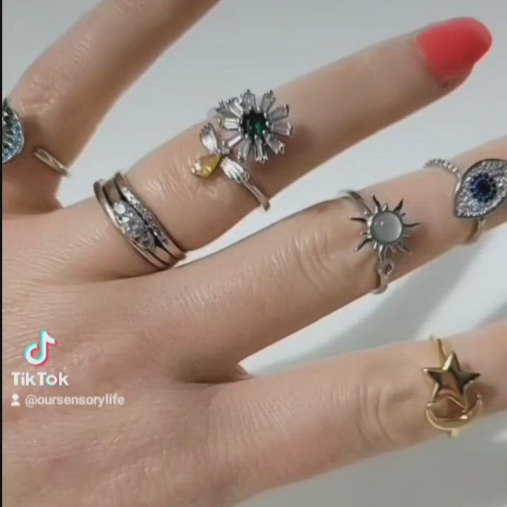 Adjustable Fidget rings