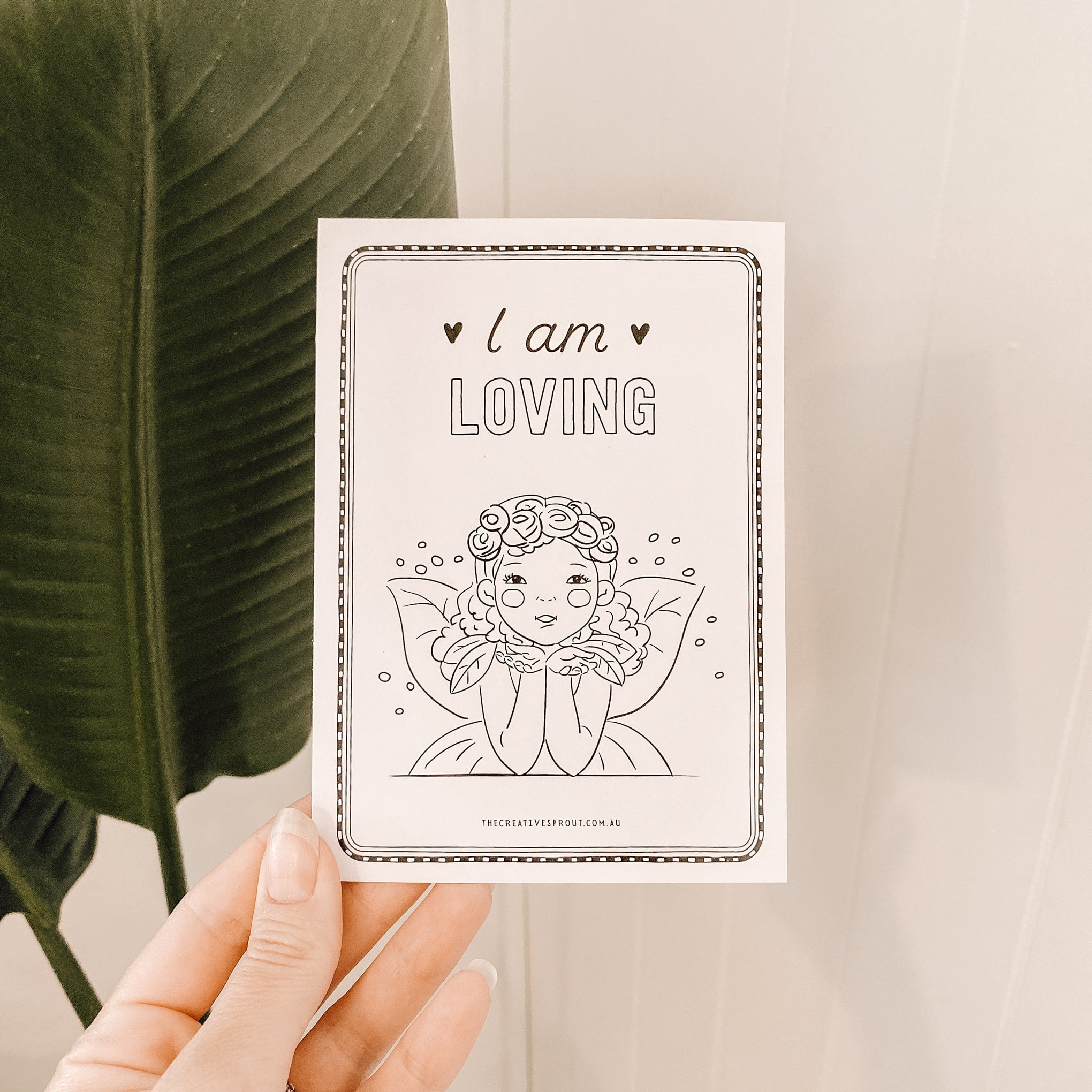 Affirmation Colouring In Cards