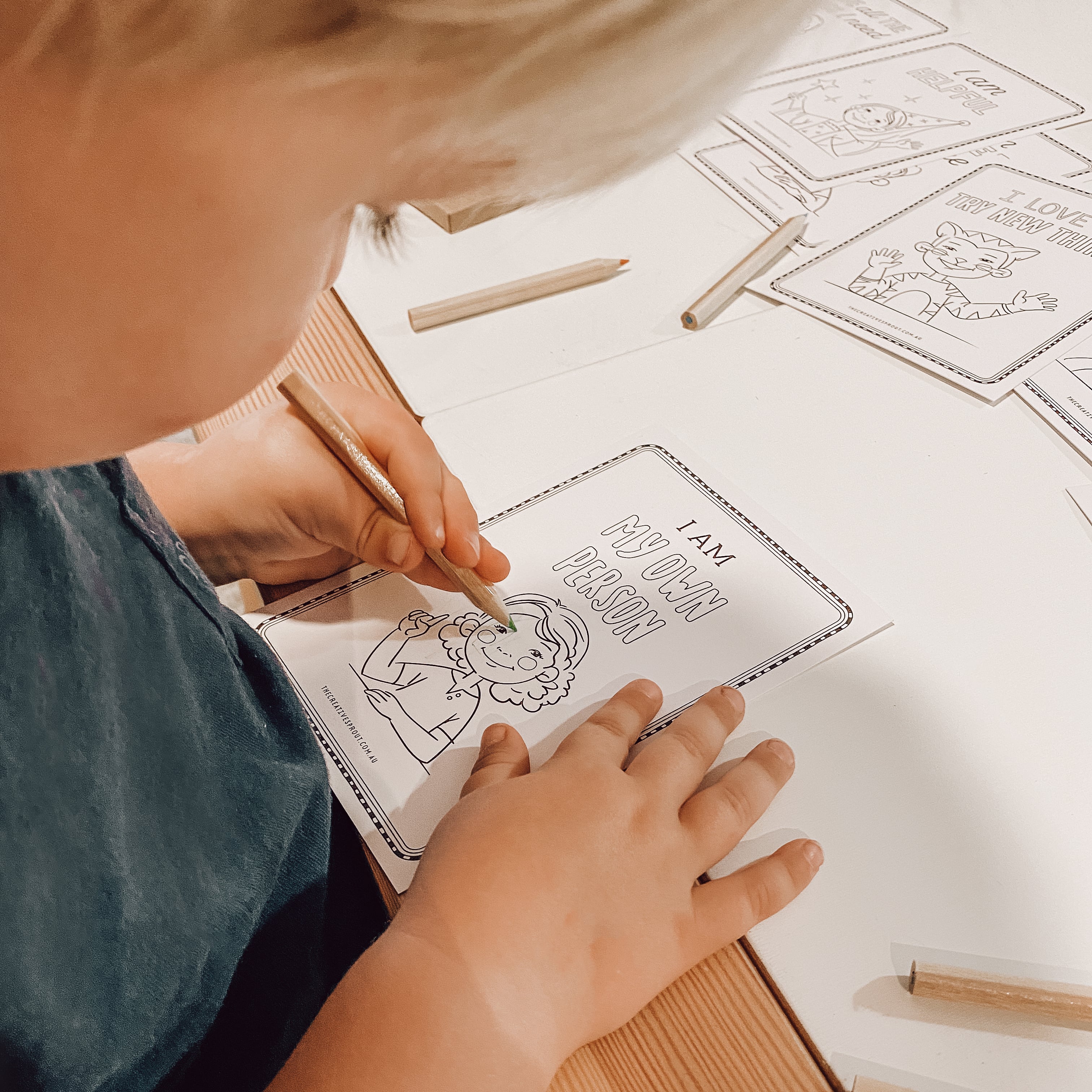 Affirmation Colouring In Cards