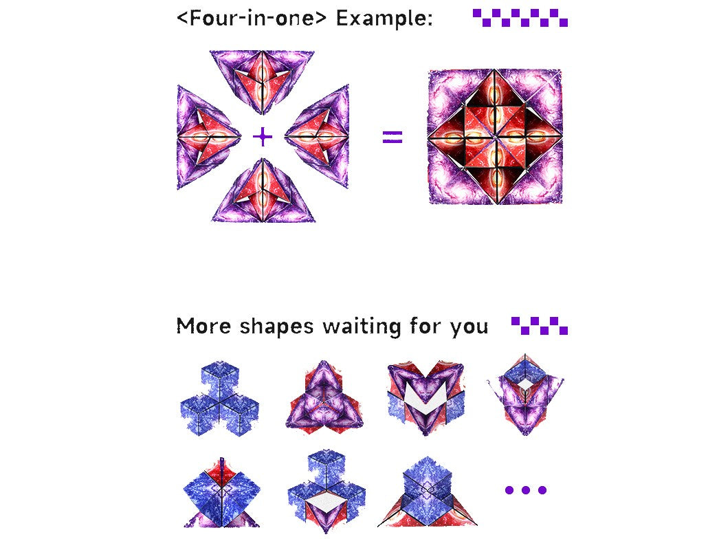 Magnetic flip cube