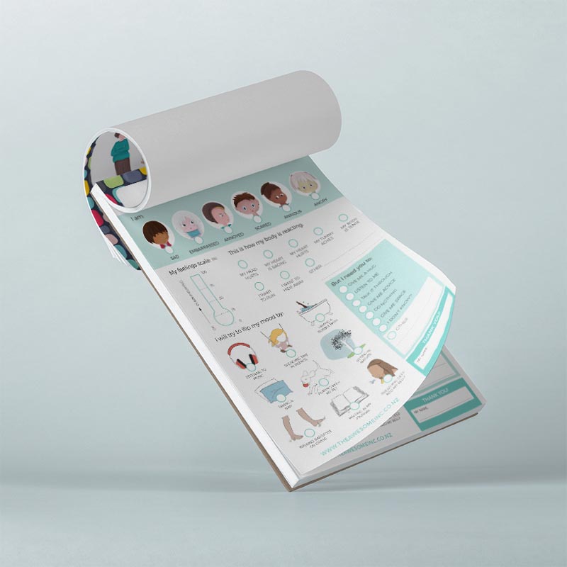 Emotional Warriors Feelings Notepad