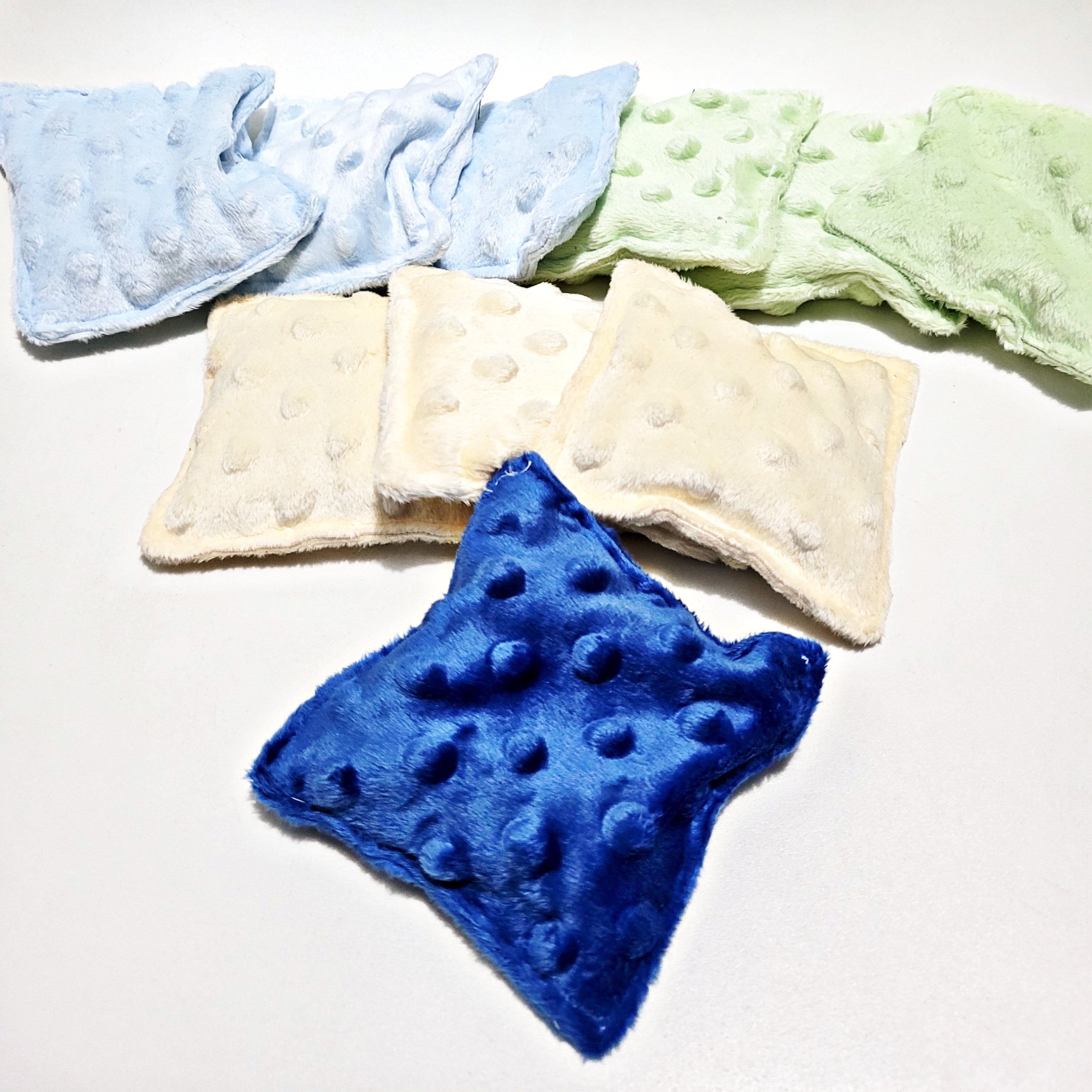 Soft minky fiddle pouches