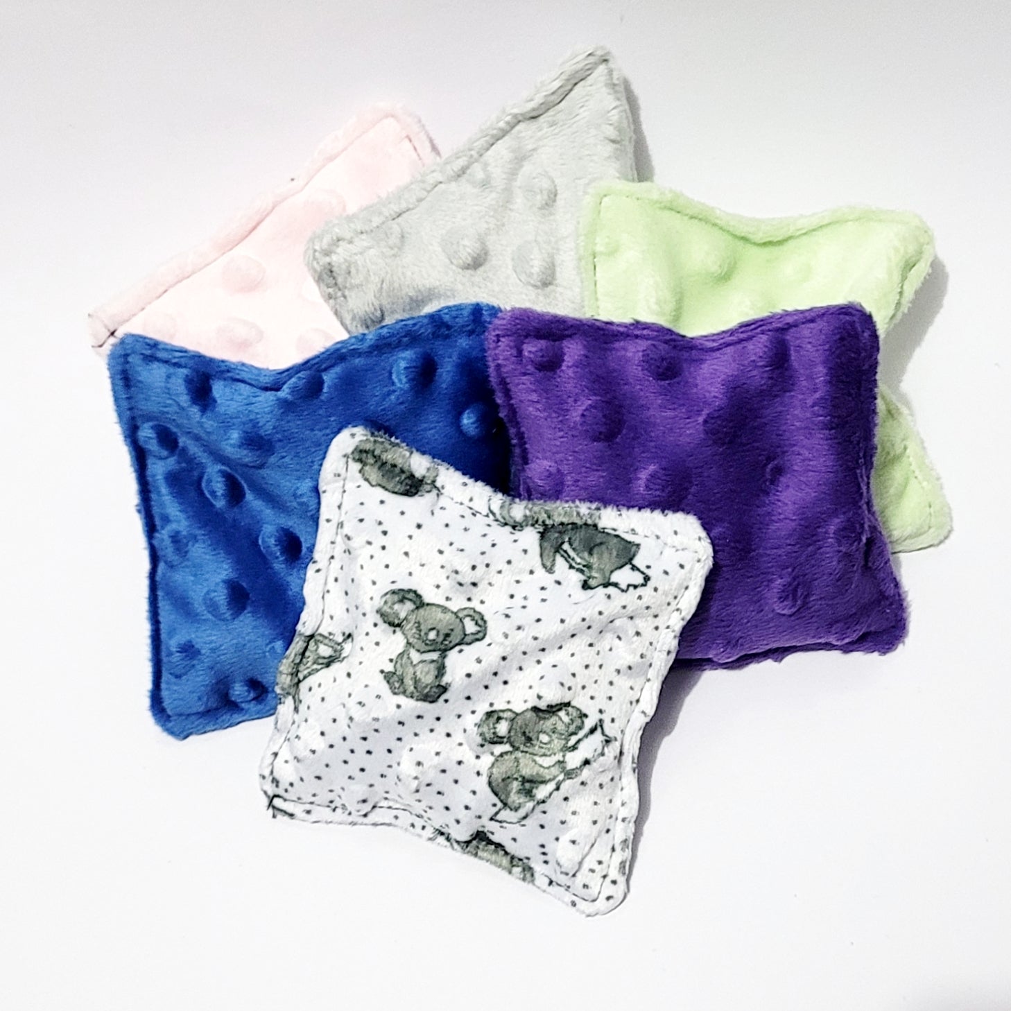 Soft minky fiddle pouches