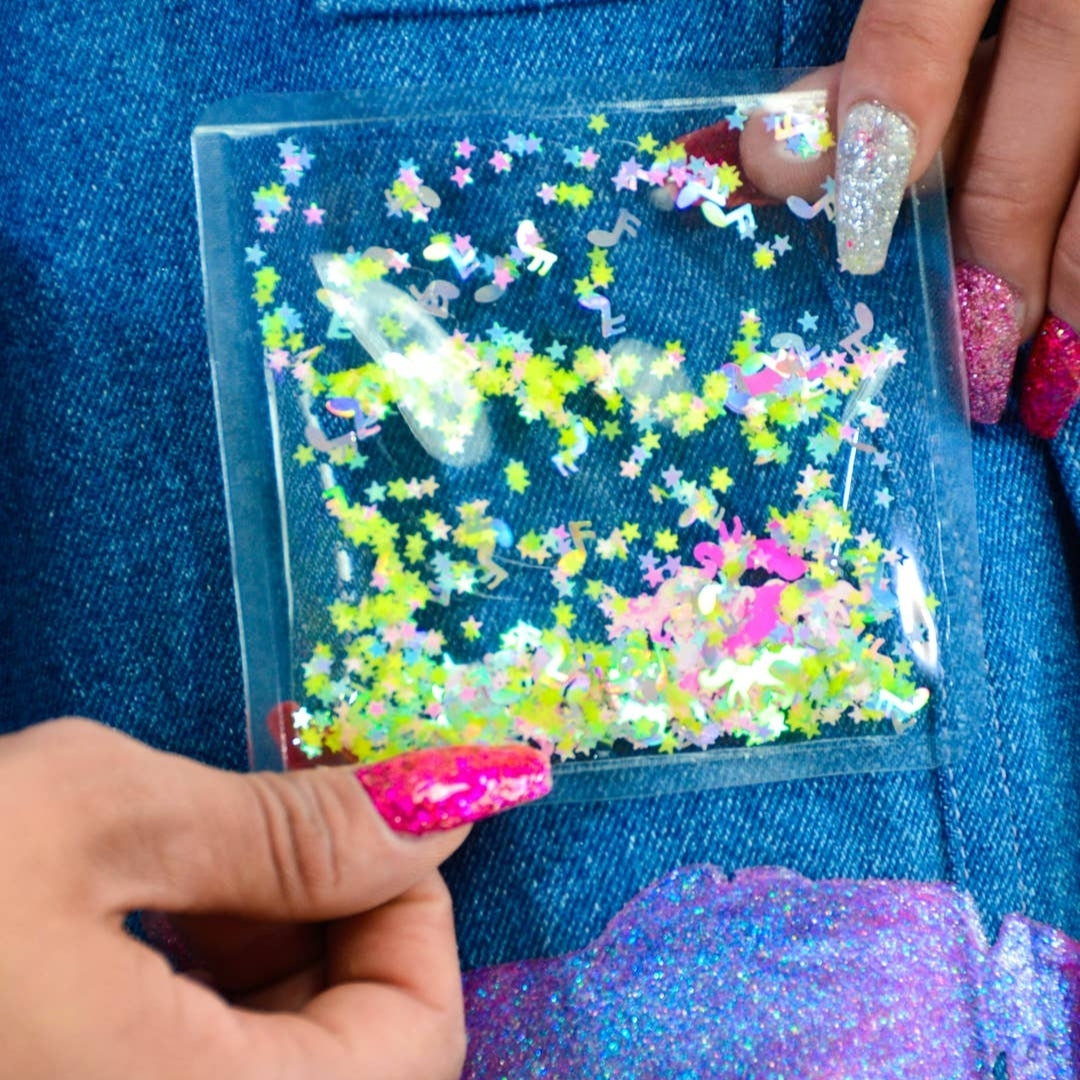 Liquid Glitter Sparkle Square