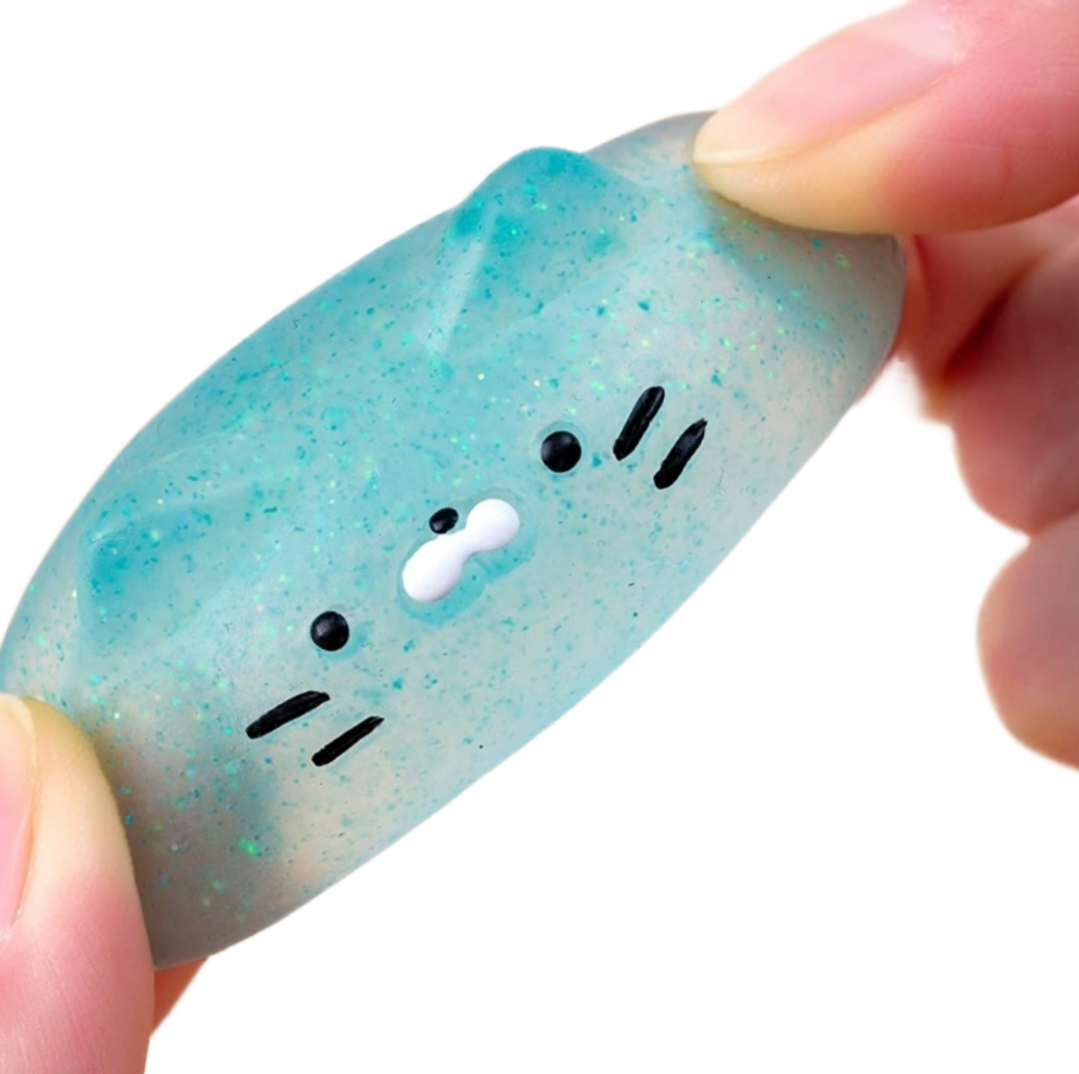 Mochi glitter friends squishies