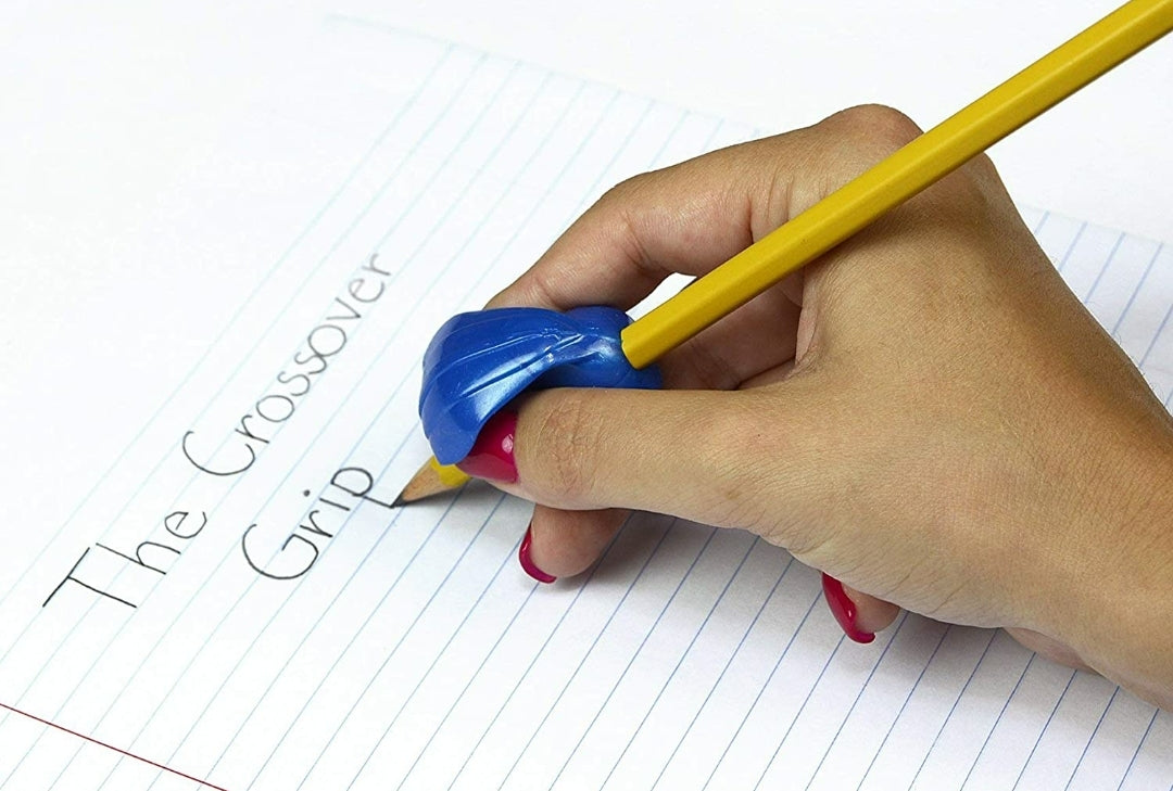Crossover pencil grip