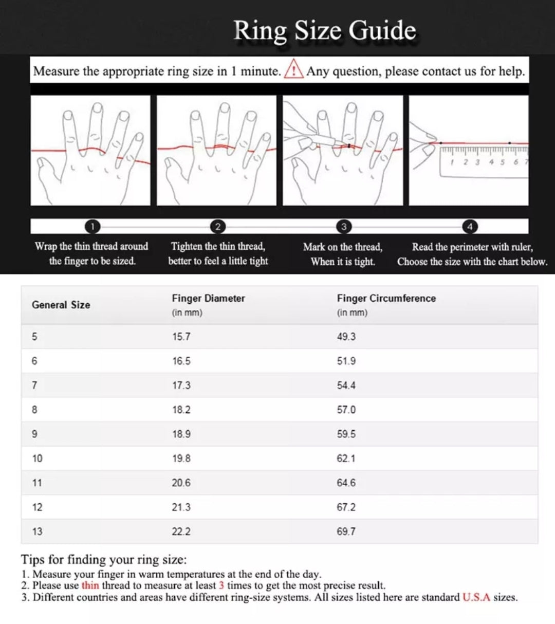 Size 7 Spinning fidget ring