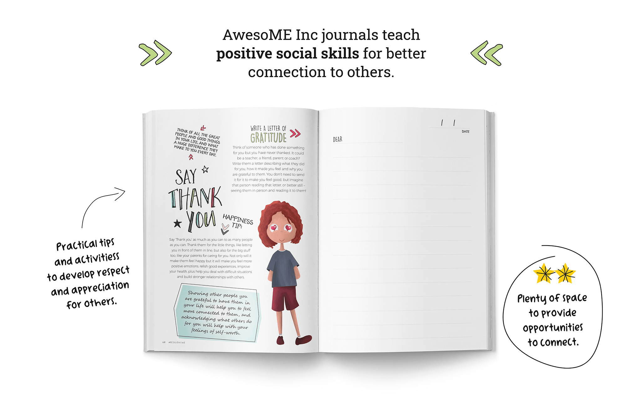 Resilient ME Gratitude Journal for Kids – Awesome Ends in ME (age 5-12)
