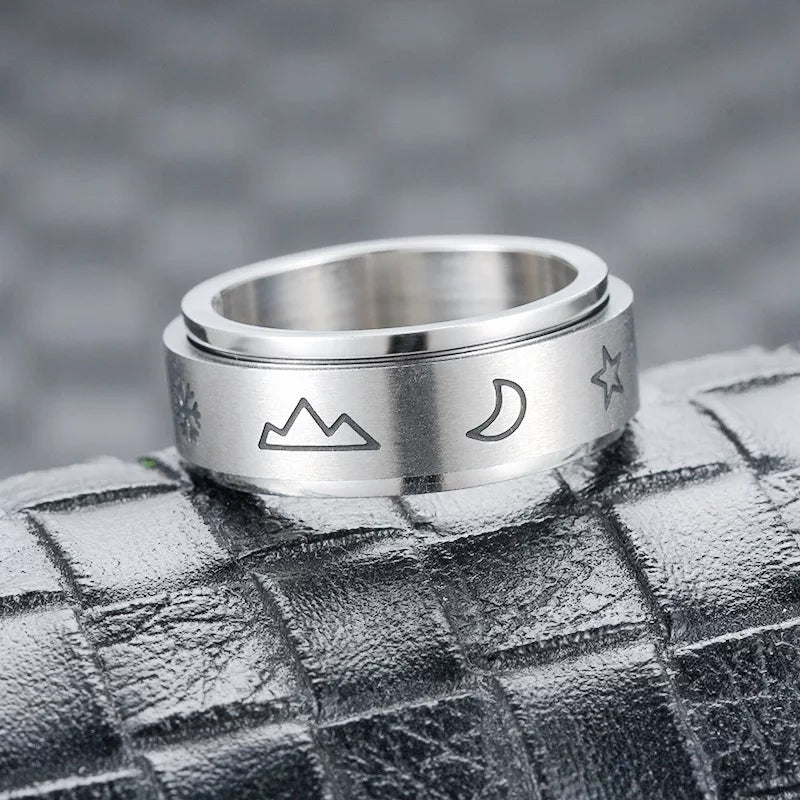 Elements - Spinning fidget ring