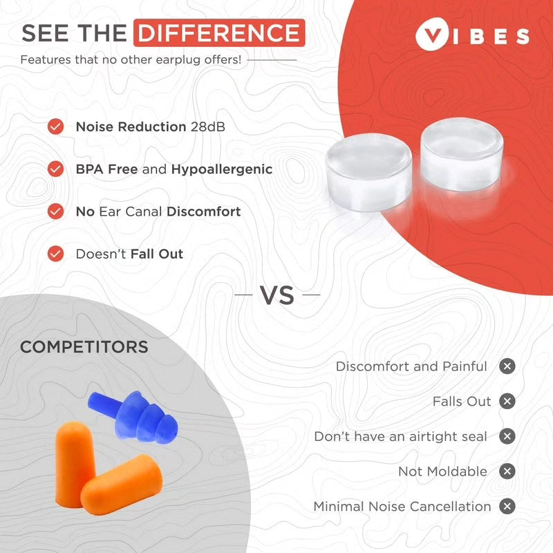 Vibes moudable silicone earplugs