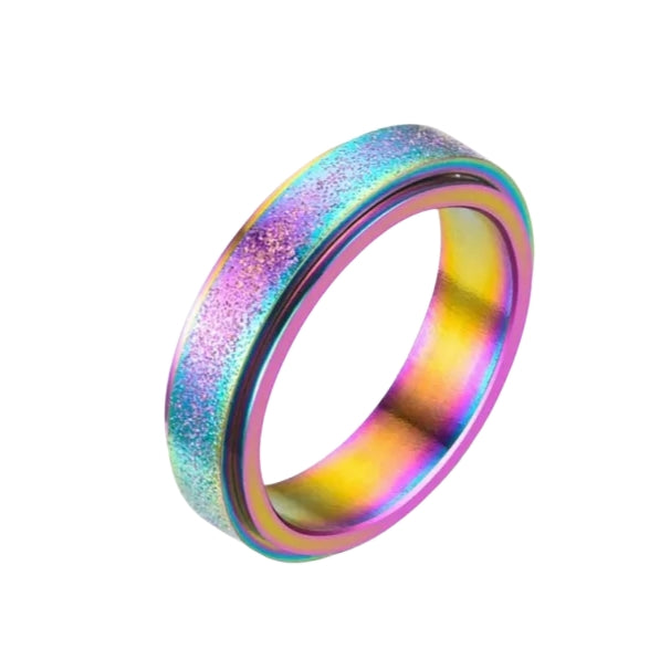 Yin yang - Spinning fidget ring