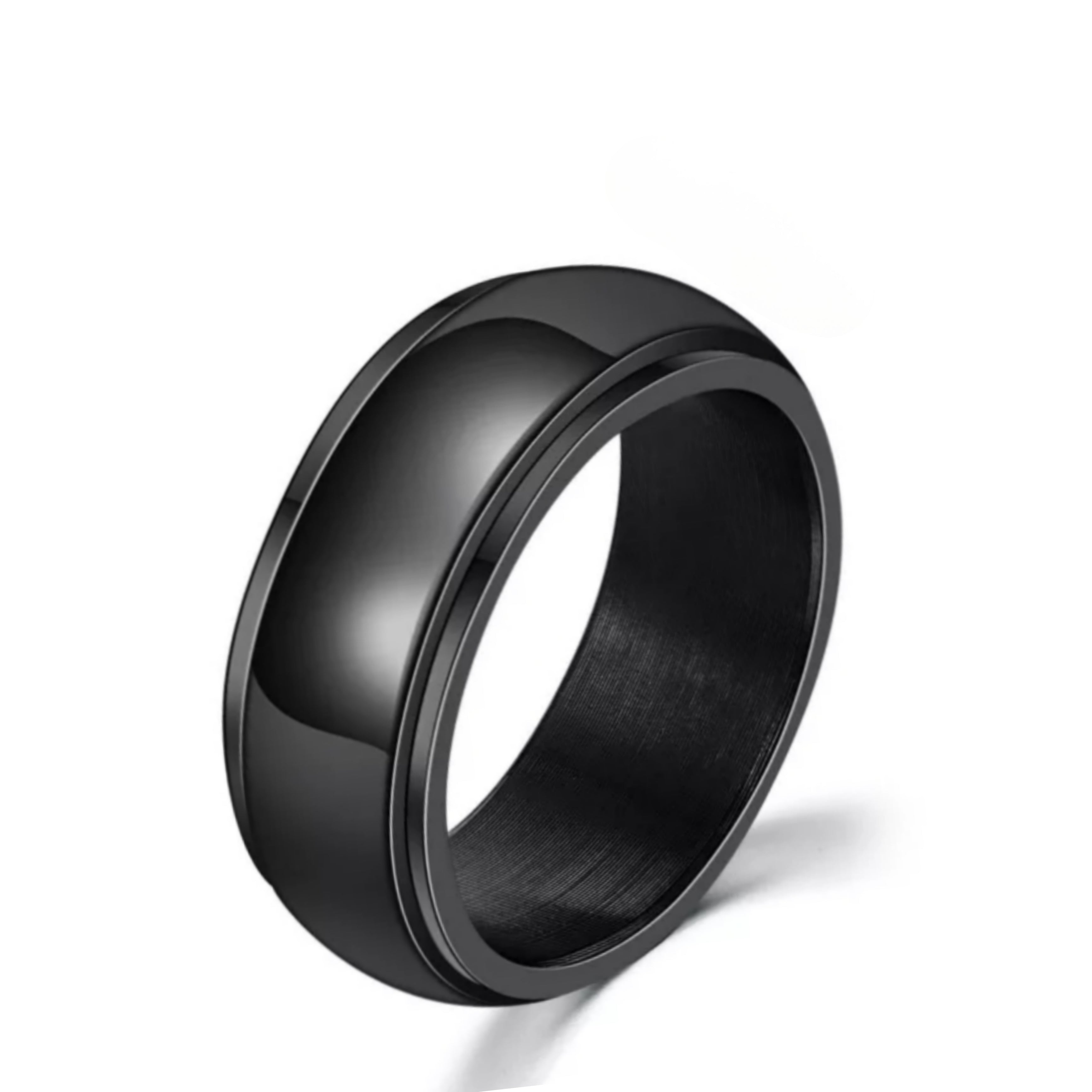 Yin yang - Spinning fidget ring