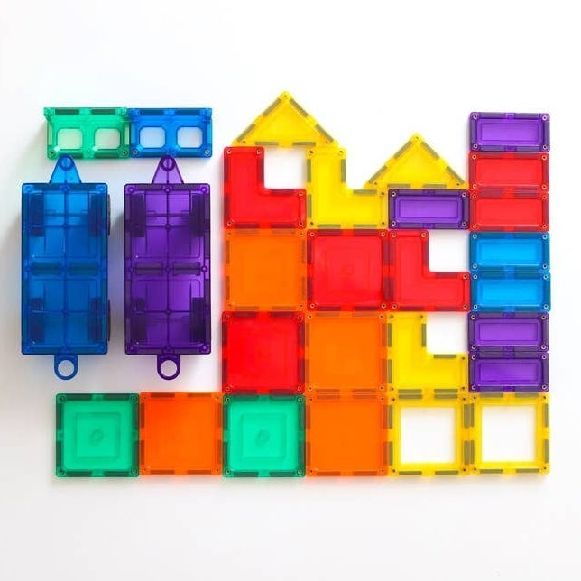 Learn & Grow Toys - Magnetic Tiles - Car Pack (28 Piece)