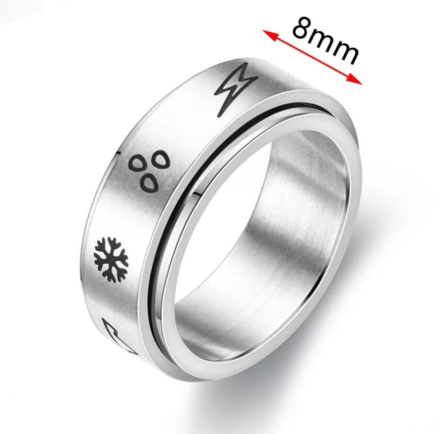 Chain - Spinning fidget ring