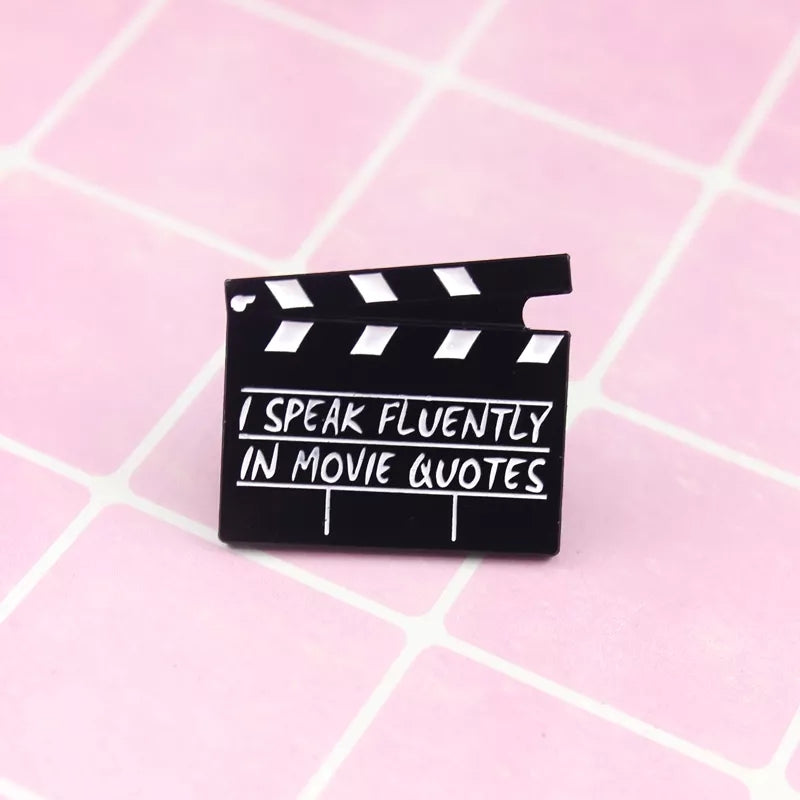 Movie Quotes Enamel Pin