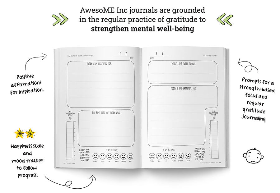 Resilient ME Gratitude Journal for Kids – Awesome Ends in ME (age 5-12)