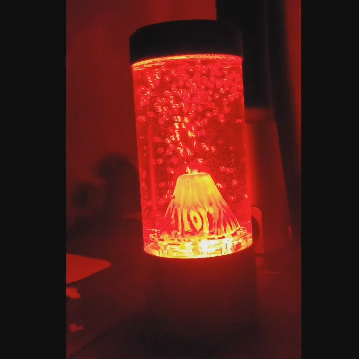 Round Desktop Volcano Lamp