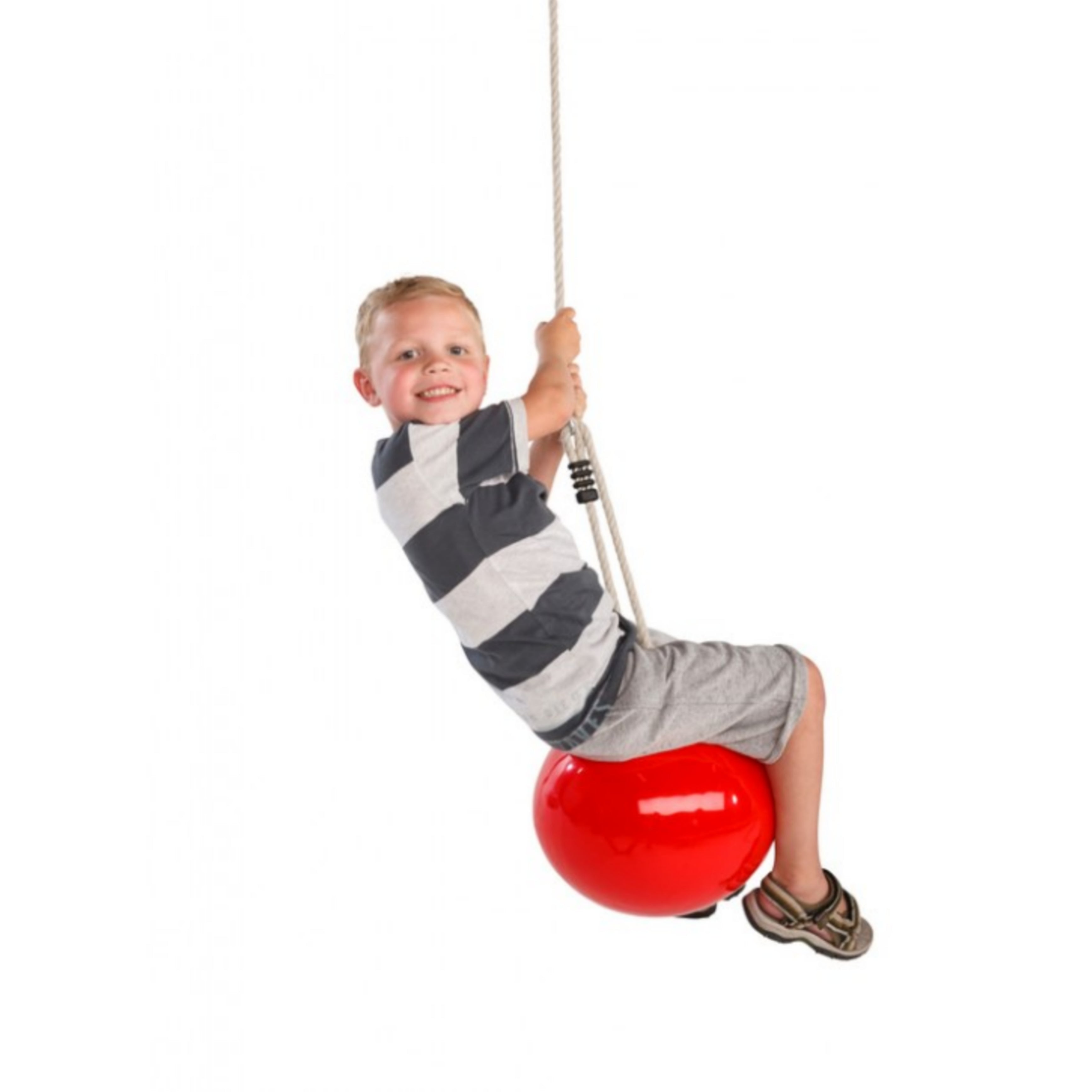 Buoy Ball ‘MANDORA’ 30cm Swing With Adjustable Rope - Red