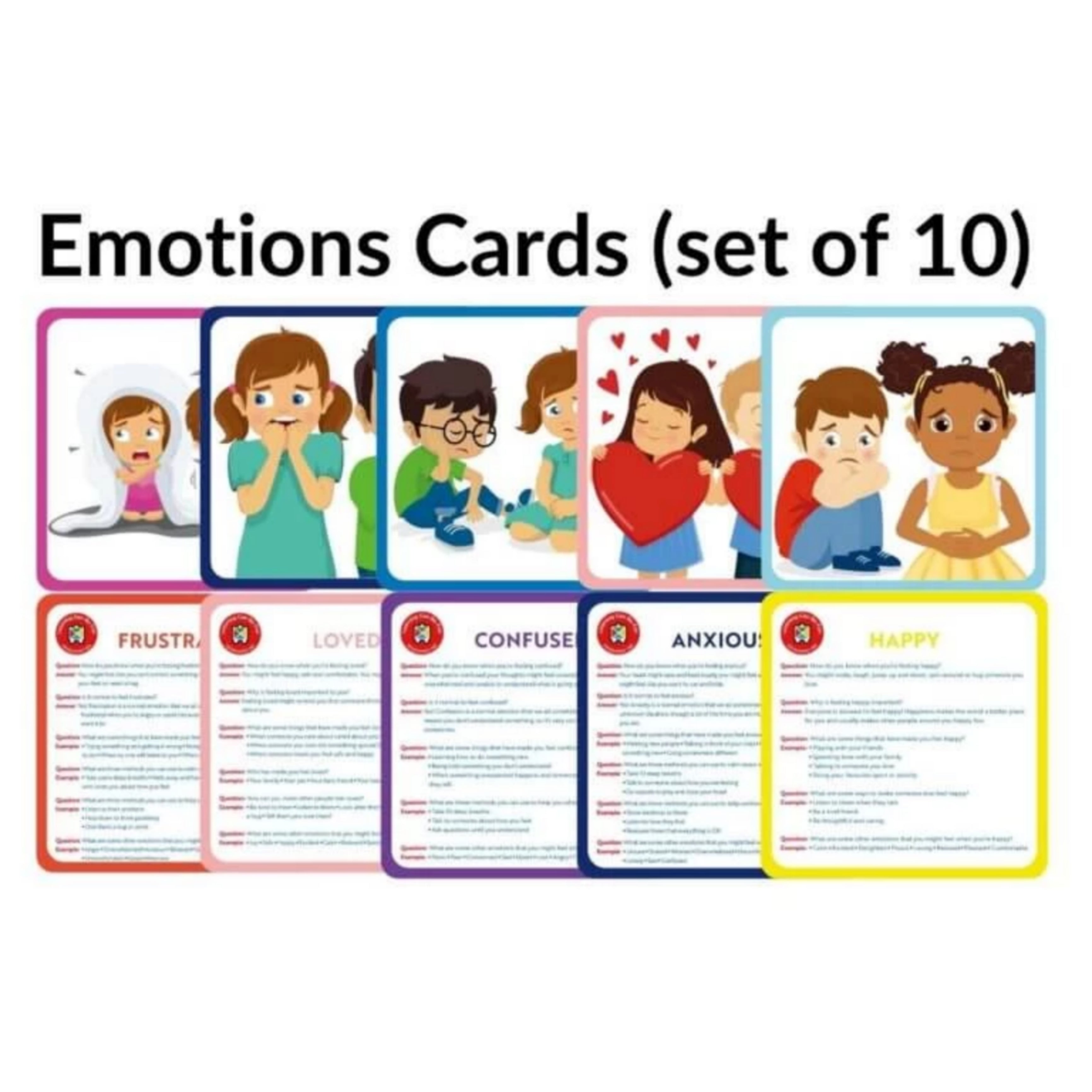 Emotions Cards Set of 10