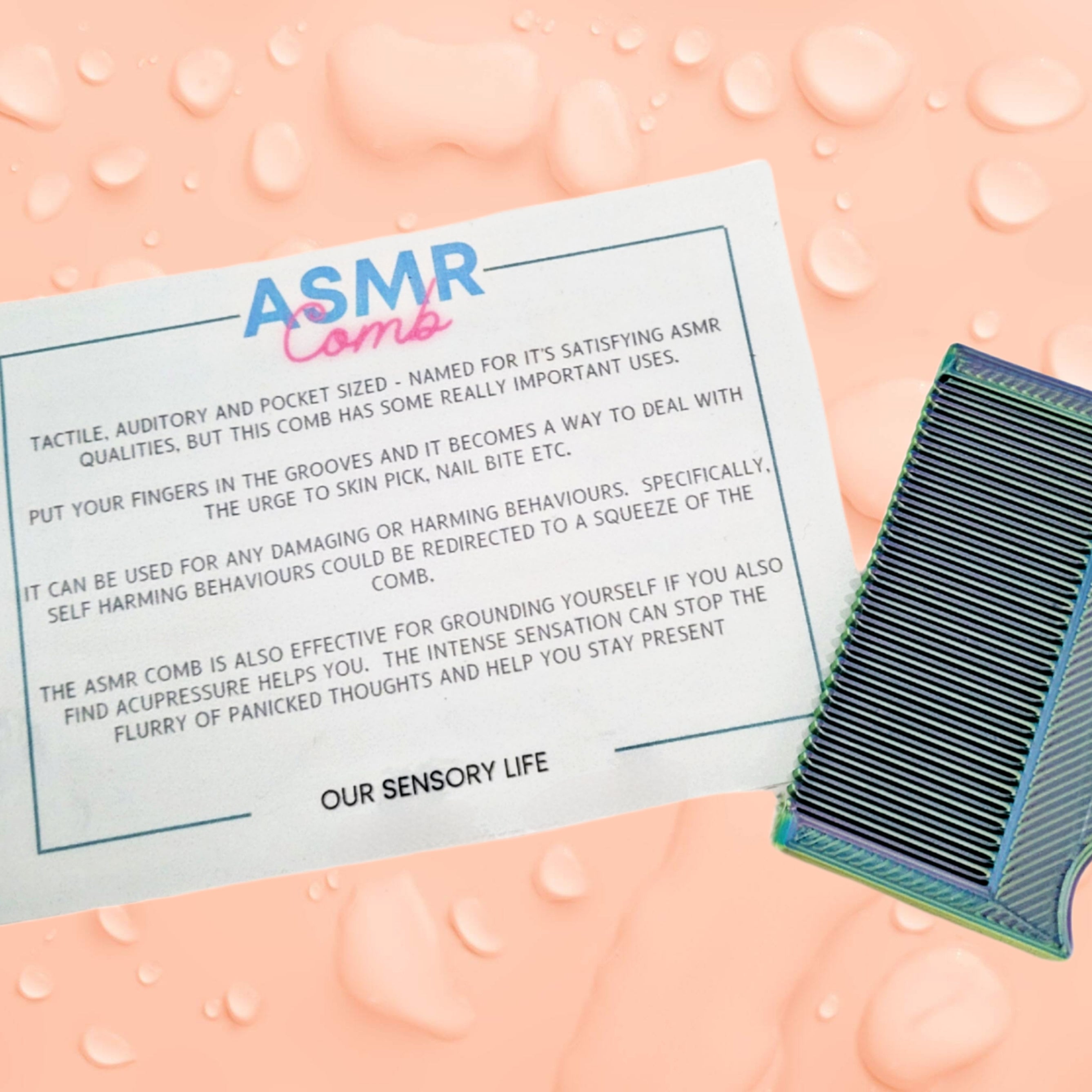 ASMR Comb Explanation Card