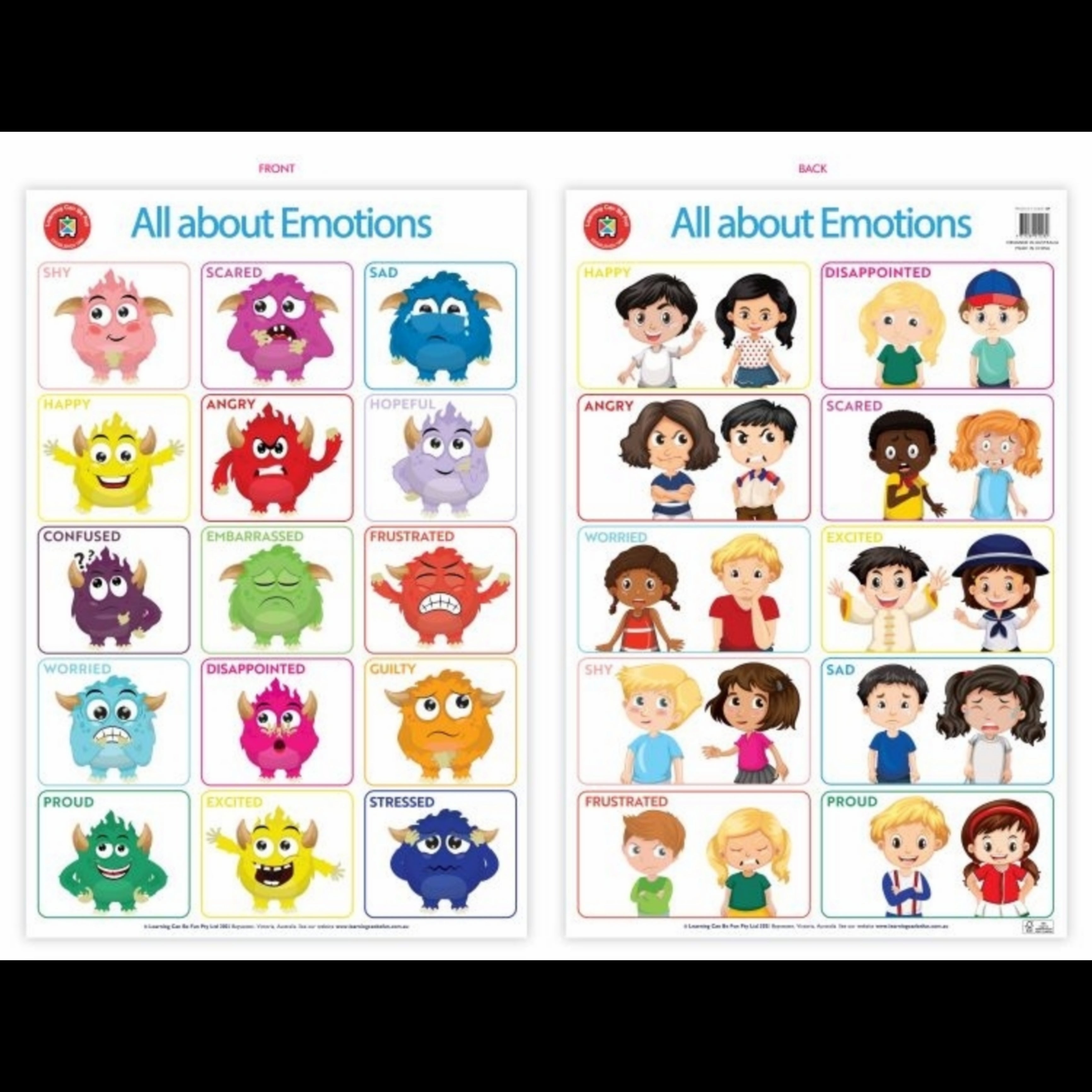 All about Emotions Giant double sided Poster