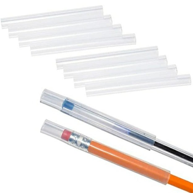 Clear pencil topper tubes