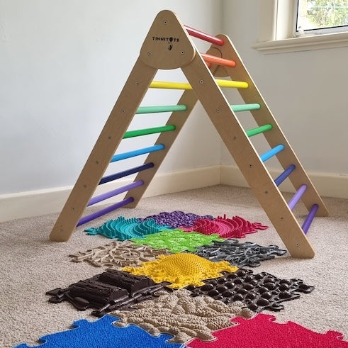 Muffik Rainbow Sensory Playmat Set