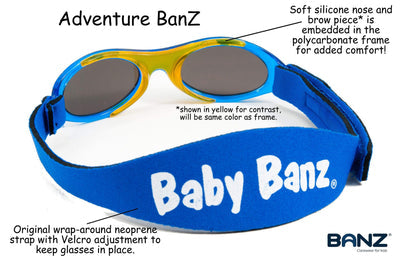 Baby Banz wrap around sunglasses