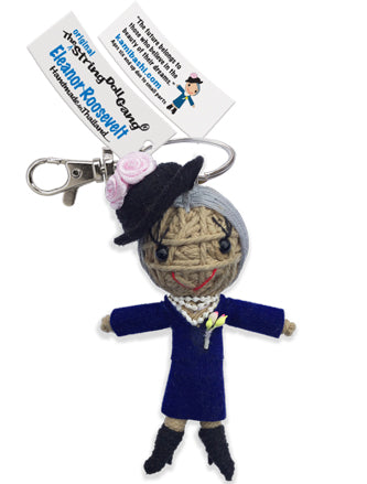 Eleanor Roosevelt the Kamibashi Worry Doll - "The future belongs to those who believe in the beauty of their dreams."